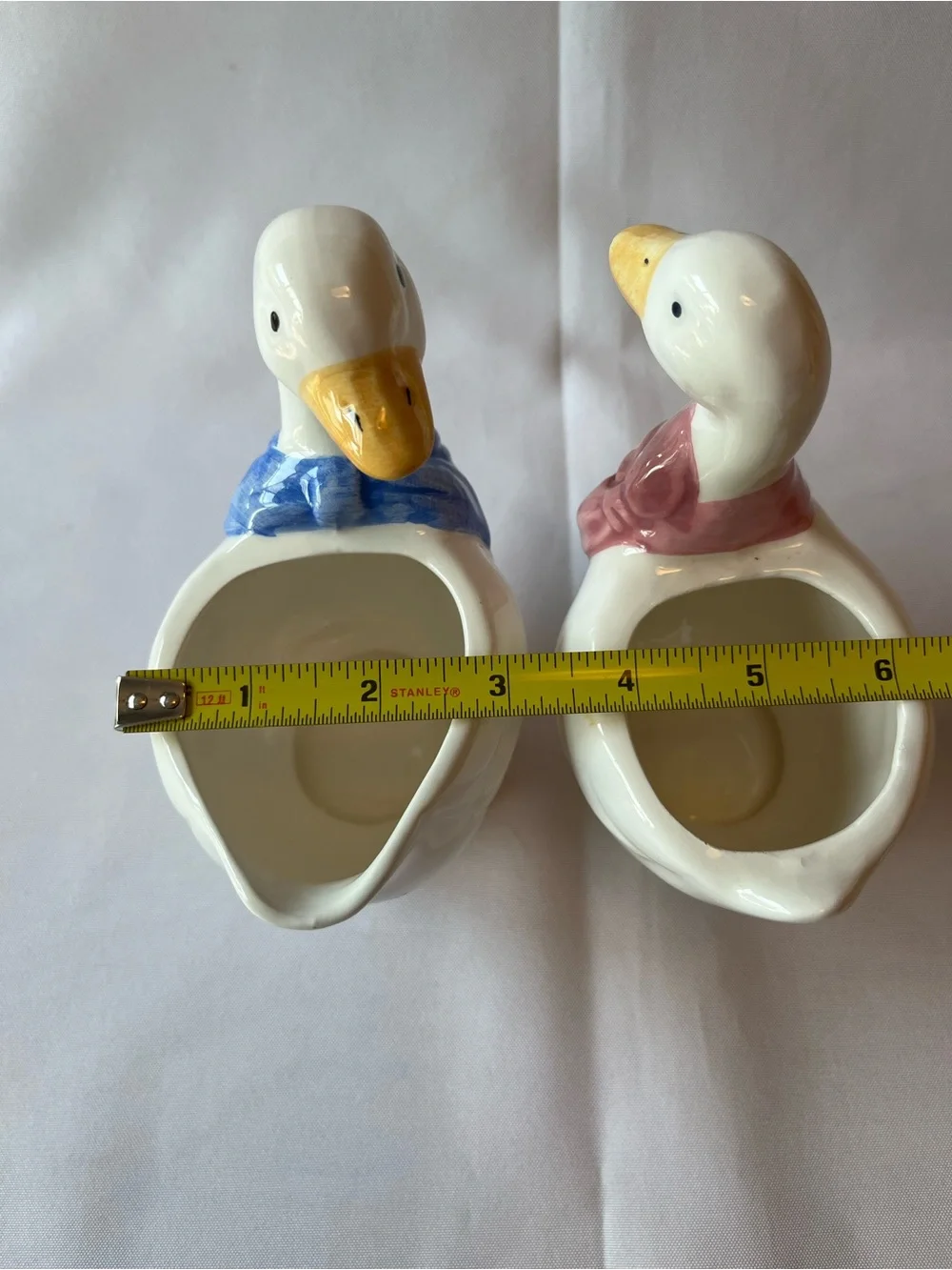 Vintage Ceramic Duck/Goose Creamer and Sugar Set By TSNY